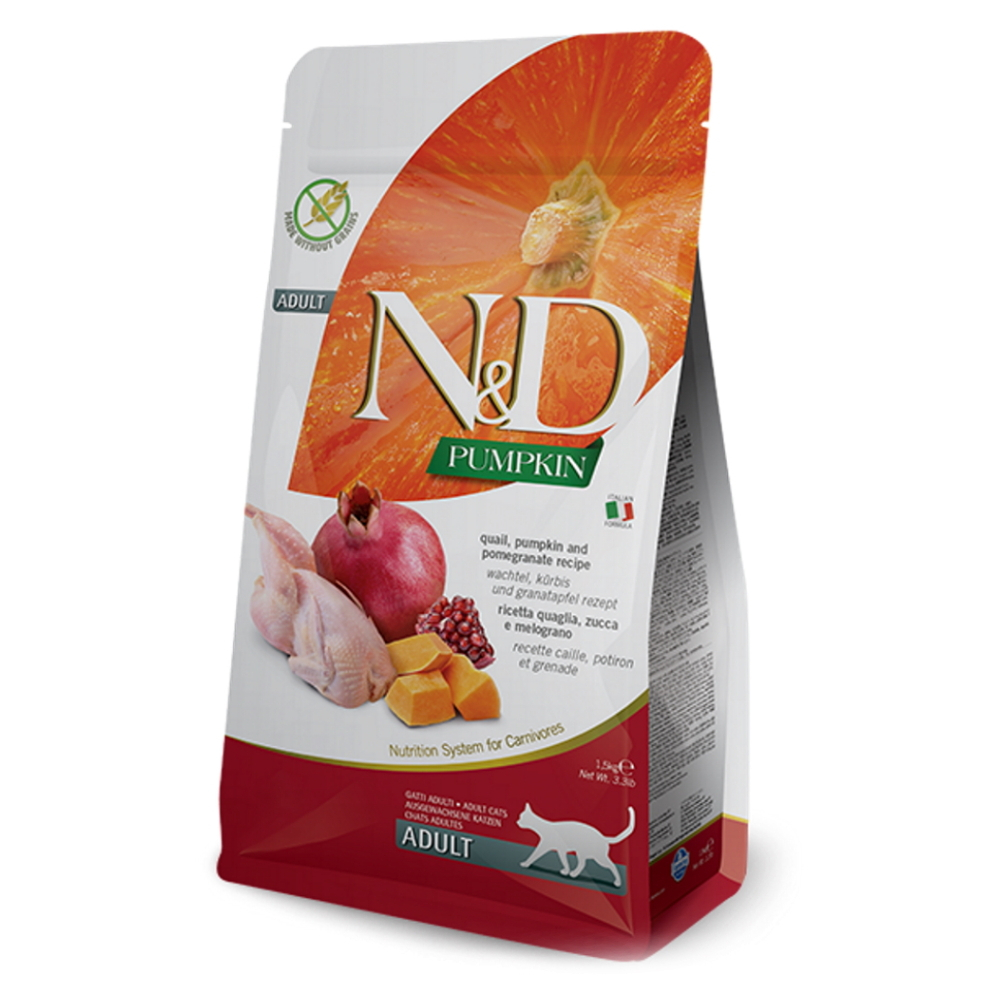 E-shop N&D Pumpkin Quail & Pomegranate pro kočky 1,5 kg