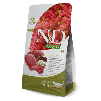 N&D Quinoa Urinary Duck & Cranberry pro kočky 1,5 kg