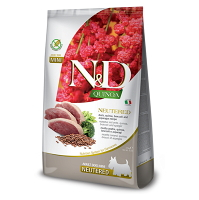 N&D Quinoa Neutered Duck & Broccoli & Asparagus Mini pro malá plemena psů 2,5 kg
