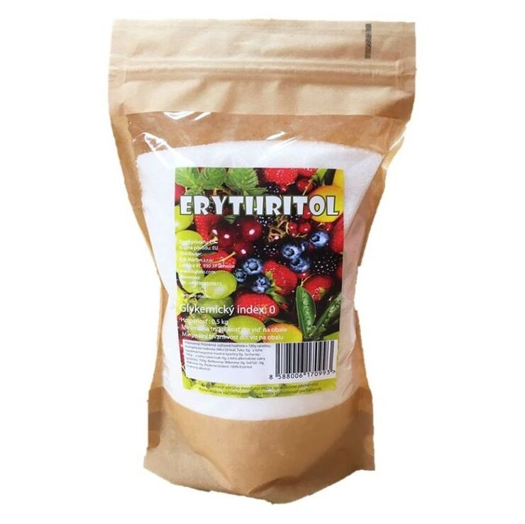 E-shop NAJTELO Erythritol alkoholový cukr 500 g