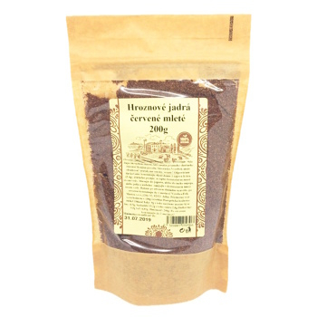 NAJTELO Hroznové jádra červené drcené 200 g (Různorodé ovoce)