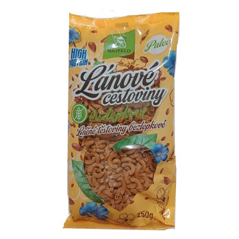NAJTELO Lněné těstoviny paleo kolínka bez lepku 250 g (Bezlepkové těstoviny)