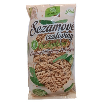 NAJTELO Sezamové těstoviny paleo vřetena bez lepku 250 g (Bezlepkové těstoviny)