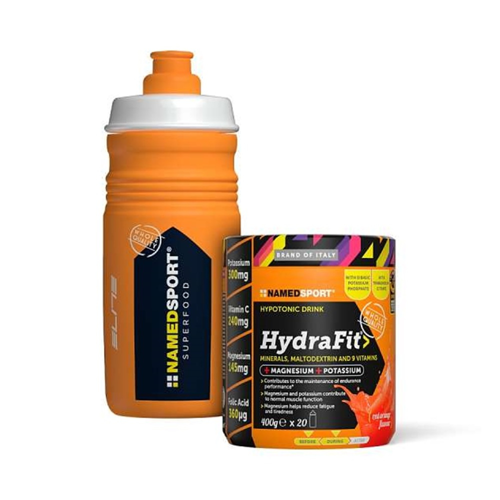 E-shop NAMEDSPORT Hydrafit červený pomeranč 400 g láhev ZDARMA