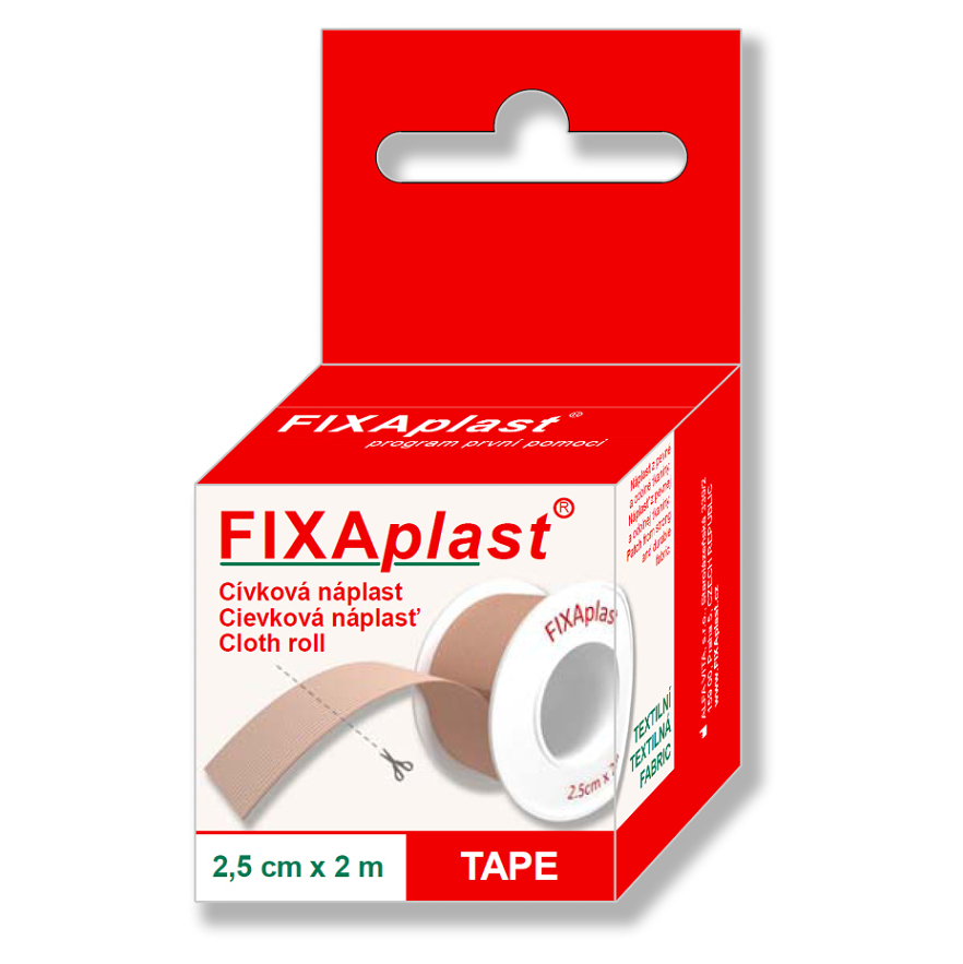 E-shop FIXAPLAST Cívka náplast 2.5 cm x 2 m