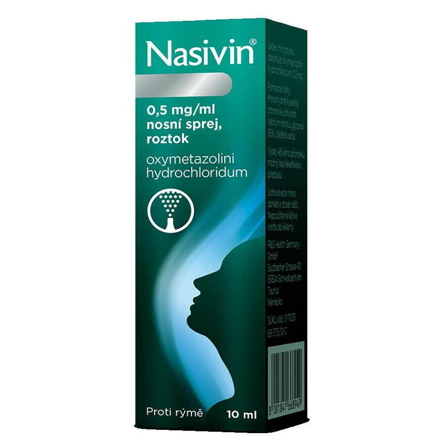 E-shop NASIVIN® 0,5 mg/ml nosní sprej, roztok 10 ml