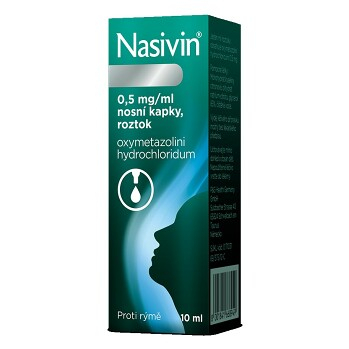 NASIVIN® 0,5% Nosní kapky, roztok 10 ml
