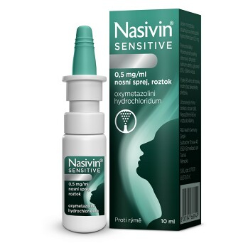 NASIVIN® Sensitive 0,5 mg/ml nosní sprej, roztok 10 ml