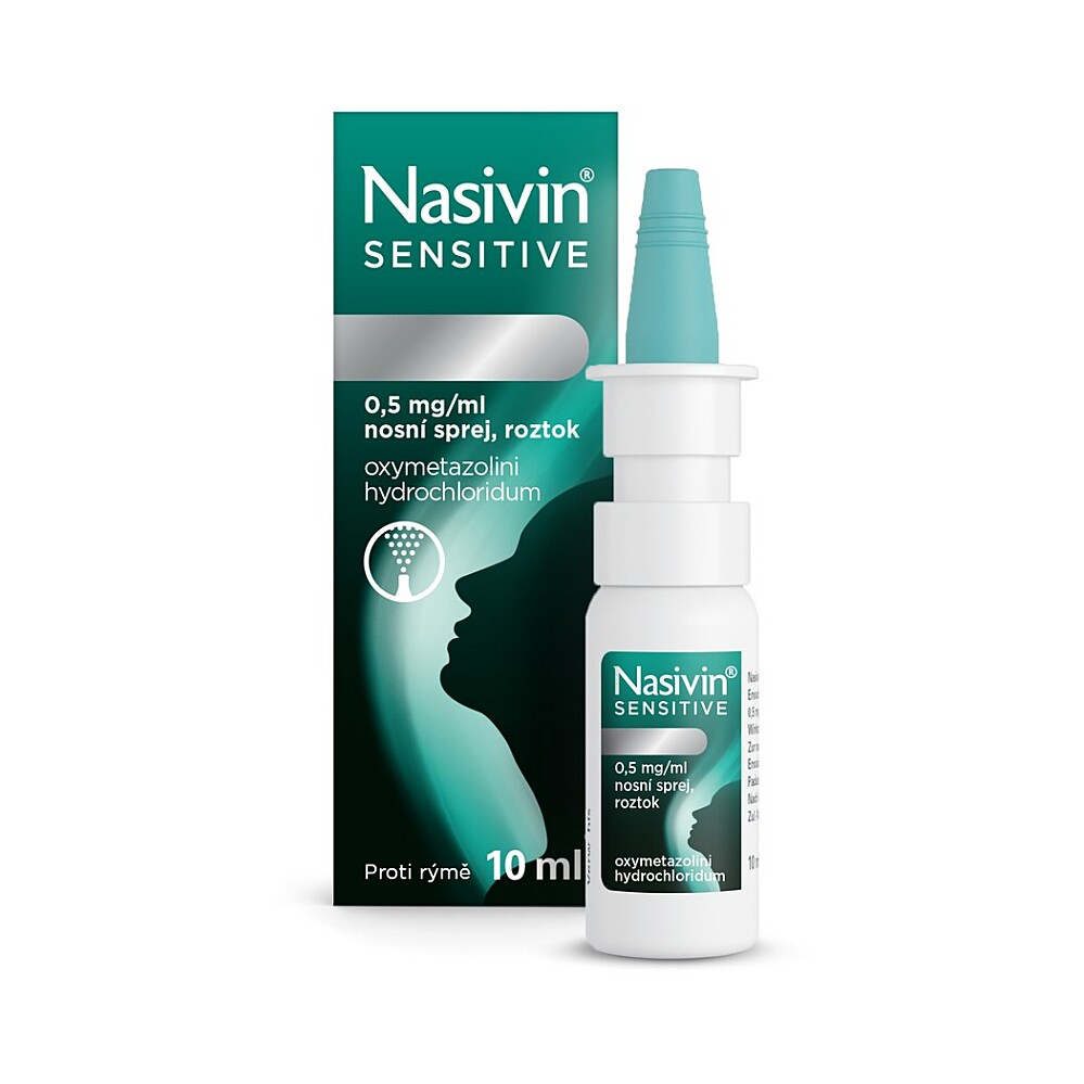NASIVIN® Sensitive 0,5 mg/ml nosní sprej, roztok 10 ml