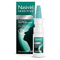 NASIVIN® Sensitive 0,5 mg/ml nosní sprej, roztok 10 ml