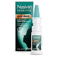 NASIVIN® Sensitive pro děti 0,25 mg/ml nosní sprej, roztok 10 ml