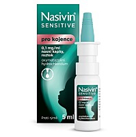 NASIVIN® Sensitive pro kojence 0,1 mg/ml nosní kapky, roztok 5 ml