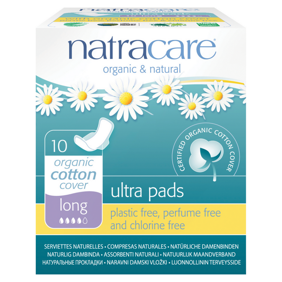 E-shop NATRACARE Menstruační vložky Ultra LONG s křidélky 10 ks