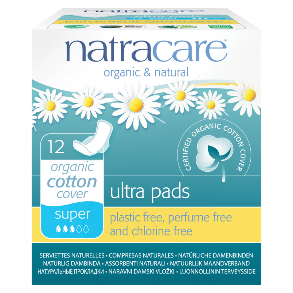 E-shop NATRACARE Menstruační vložky Ultra SUPER s křidélky 12 ks