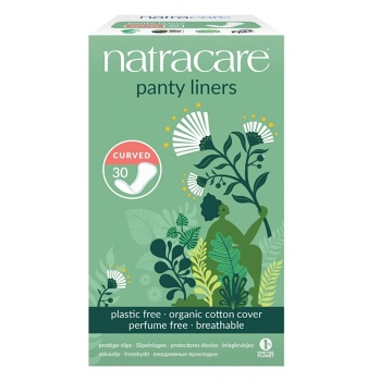 NATRACARE Slipové vložky Tvarované 30 ks (Přírodní menstruační vložky) - Slipové
