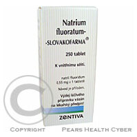 NATRIUM FLUORATUM SLOVAKOFARMA  250X0.55MG Tablety