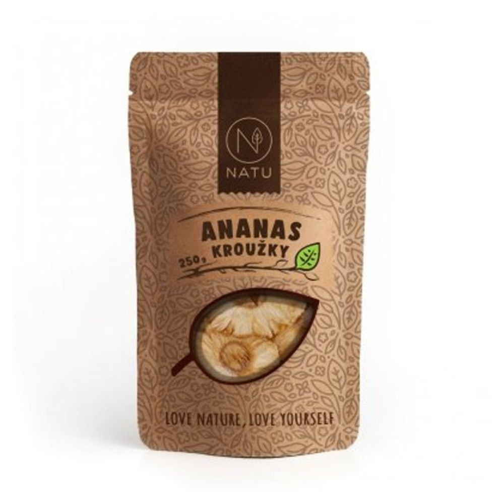 E-shop NATU Ananas kroužky 250 g