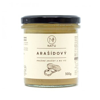 NATU Arašídový krém pražený 300 g (Arašídové krémy)