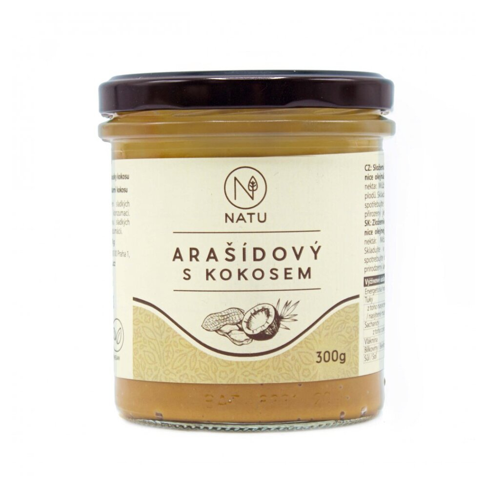 NATU Arašídový krém s kokosem 300 g