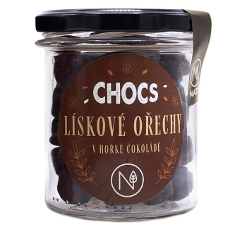 NATU Chocs lískové ořechy v 60% hořké čokoládě 180 g (Lískové ořechy) - Sladké