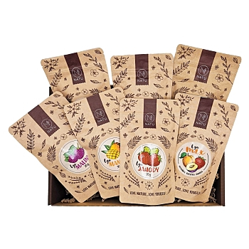 NATU Dárkový box ovocná bedýnka (Dárková balení potravin) - Vícesložkové, Sladké