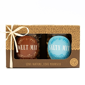 NATU Dárkový set sweet & salty 300 g (Ořechové směsi)