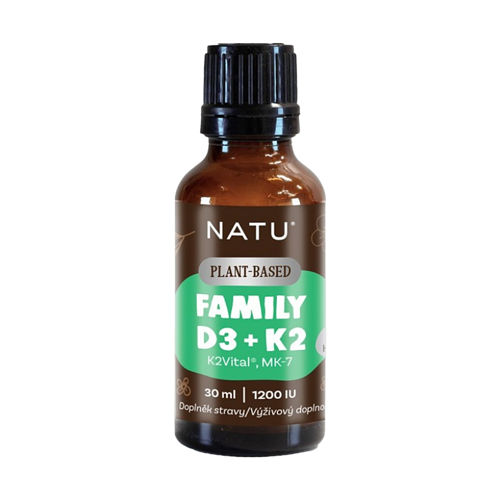 NATU Family vitamin D3+K2 vegan 30 ml