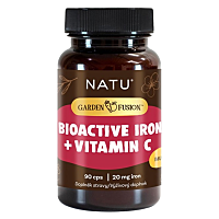 NATU Garden Fusion Bioaktivní železo 20 mg s vitaminem C 90 kapslí