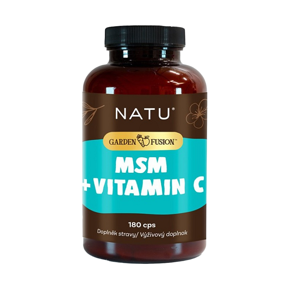 NATU Garden Fusion MSM 1500 mg s vitaminem C 180 kapslí