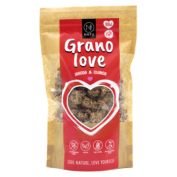 NATU Granolove Jahoda & Quinoa RAW 230 g BIO