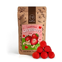 NATU Jahodové kuličky s kešu krémem 70 g