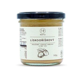 NATU Lískoořískový krém 140 g (Ořechové krémy)