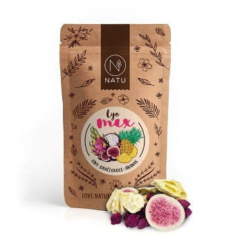 NATU Lyo mix fíky a dračí ovoce 35 g (Různorodé ovoce) - Přírodní, Vícesložkové, Lyofilizované