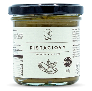 NATU Pistáciový krém 140 g (Ořechové krémy) - Sladké, RAW