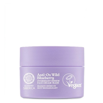 NATURA SIBERICA Blueberry Siberica Noční obnovující pleťová krémová maska 50 ml (Přírodní pleťové peelingy a masky) - Přírodní