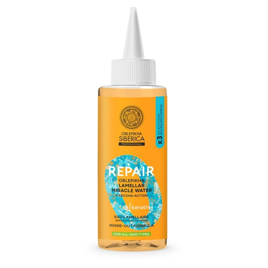 NATURA SIBERICA O Repair Regenerační lamelární voda s keratinem 200 ml