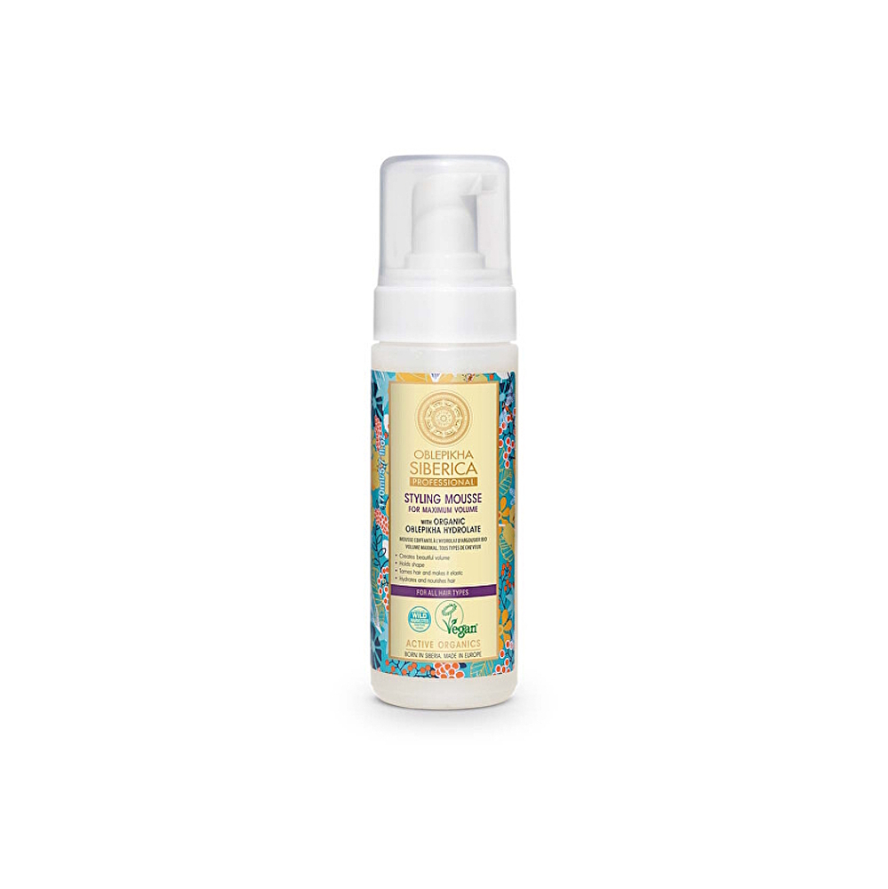 NATURA SIBERICA Rakytníková pěna pro maximální objem 170 ml