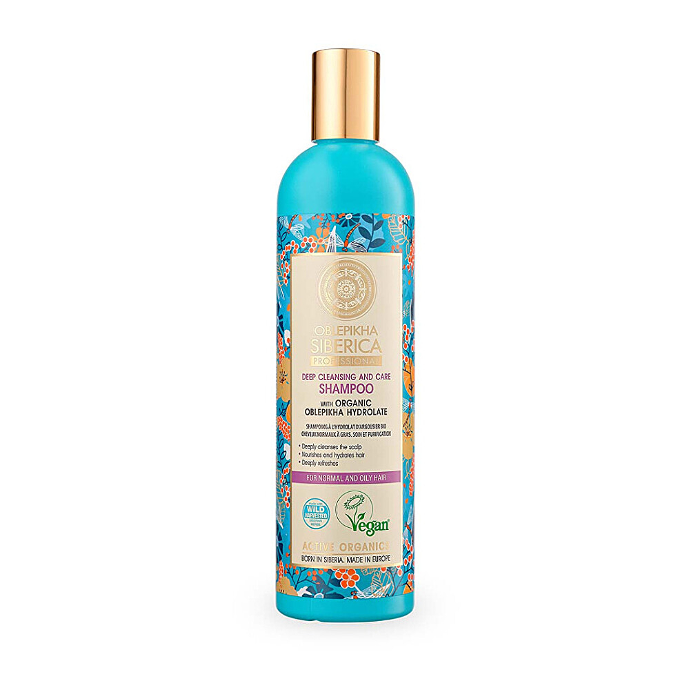 NATURA SIBERICA Rakytníkový šampón pro normální a mastné vlasy 400 ml