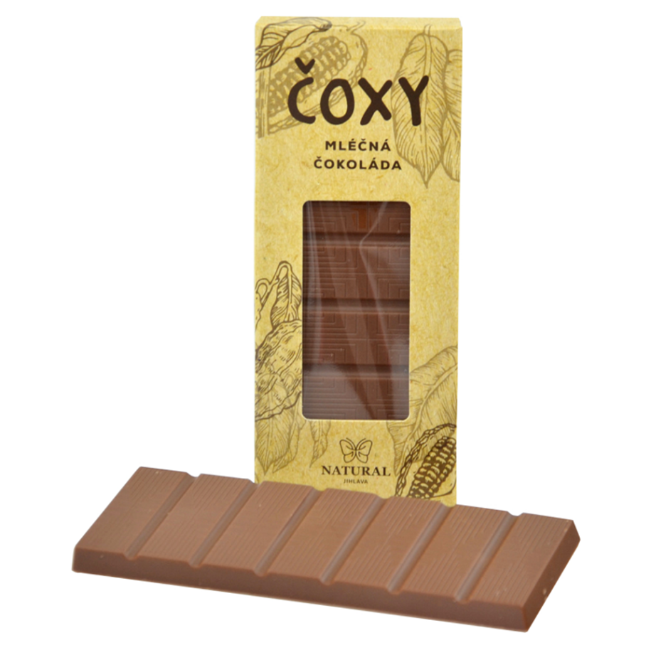 Levně NATURAL JIHLAVA Čoxy mléčná čokoláda s xylitolem natural 50 g