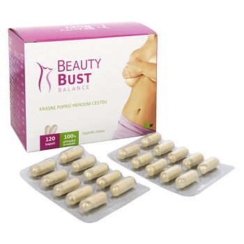 NATURAL MEDICAMENTS Beauty bust balance bylinný extrakt pro ženy 120 kapslí
