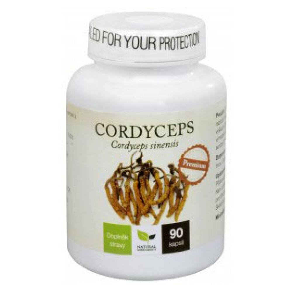 Levně NATURAL MEDICAMENTS Cordyceps premium 90 kapslí