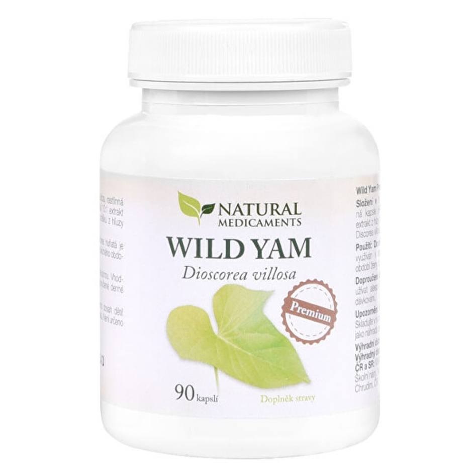 NATURAL MEDICAMENTS Wild Yam Premium 90 kapslí