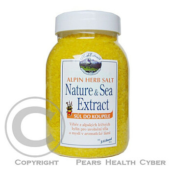 Nature a Sea Extract sůl do koupele Alpin herbal
