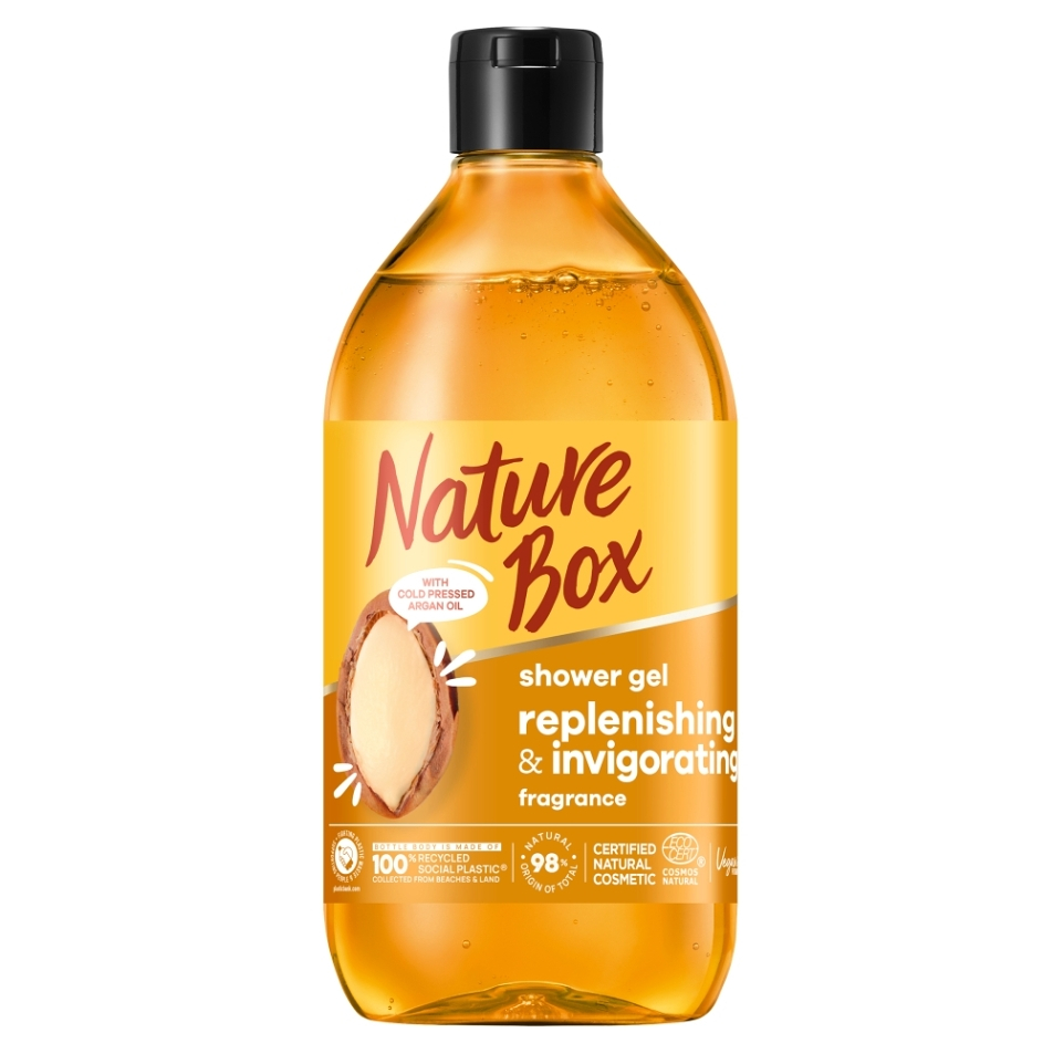 Levně NATURE BOX Argan Oil Sprchový gel 385 ml