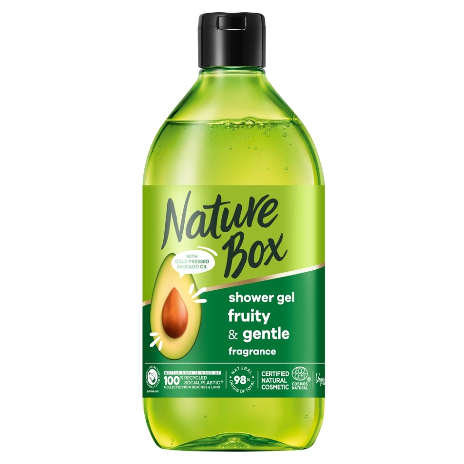 Levně NATURE BOX Avocado Sprchový gel 385 ml
