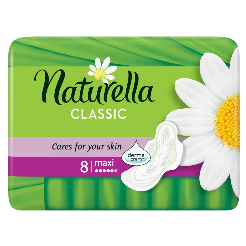 E-shop NATURELLA Classic Camomile Maxi Hygienické vložky 8 ks