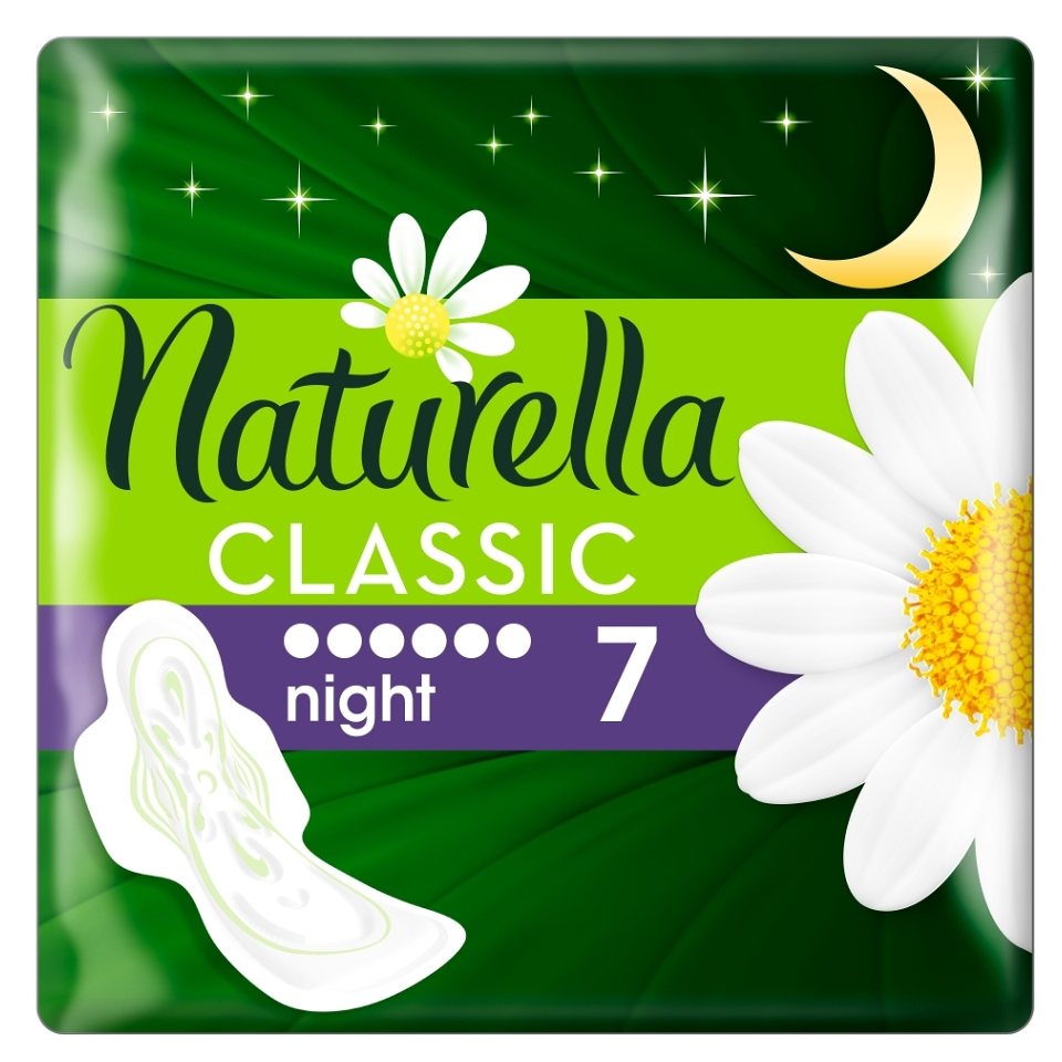 E-shop NATURELLA Classic Camomile Night Hygienické vložky 7 ks