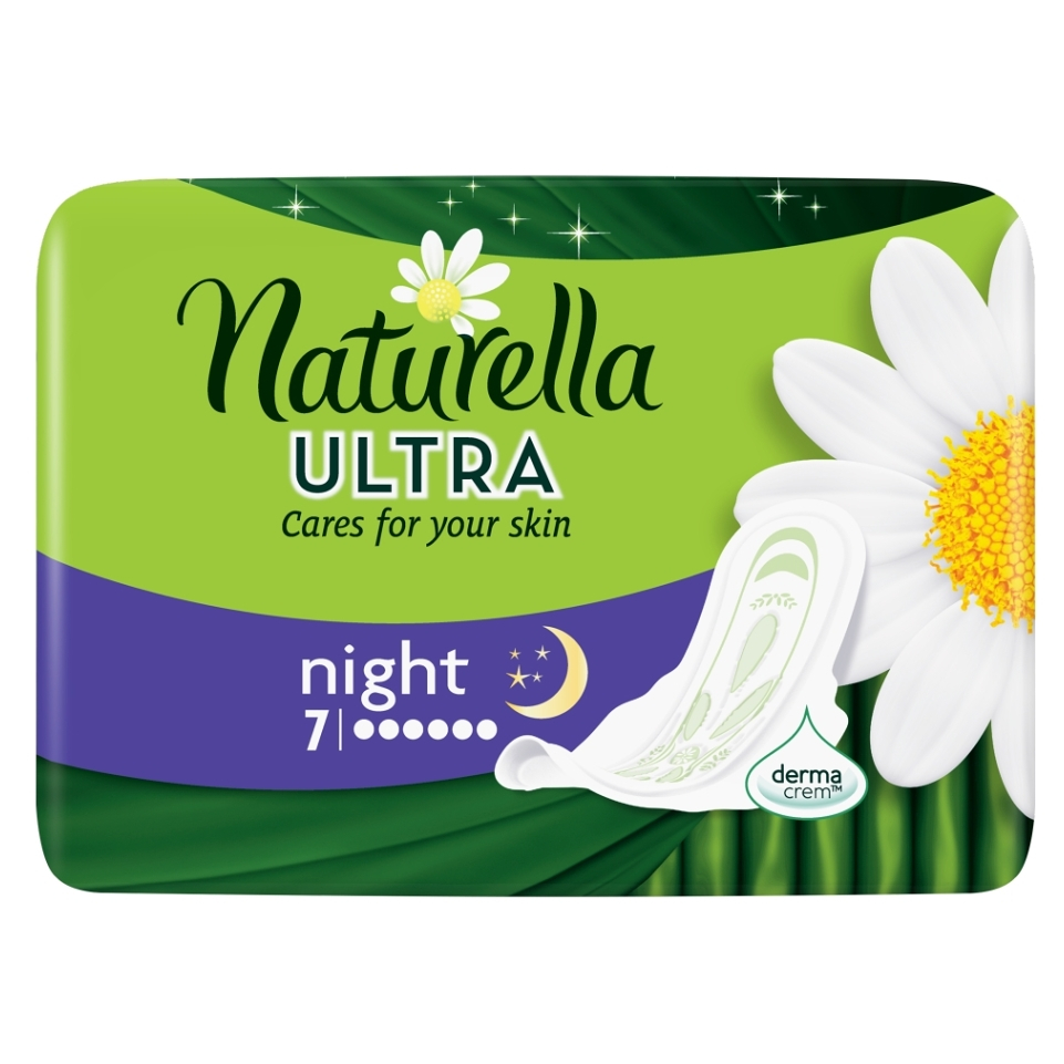 Levně NATURELLA Ultra Camomile Night Hygienické vložky 7ks