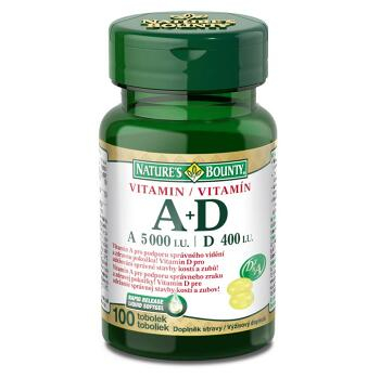 NATURE'S BOUNTY Vitamin A+D 5000/400m.j. 100 tablet