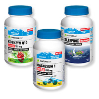 NATUREVIA Magnesium, Koenzym Q10 a Sleepnox melatonin